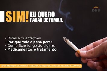 Unidades de Saúde convocam pacientes que desejam parar de fumar