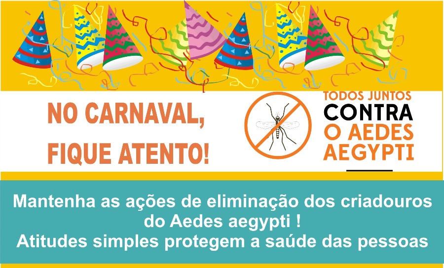 Saúde alerta sobre riscos de dengue e outros vírus no Carnaval