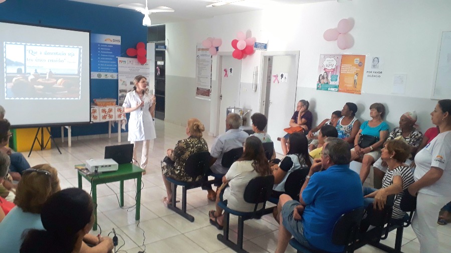 Usf “Padilha” realiza palestra abordando hábitos alimentares